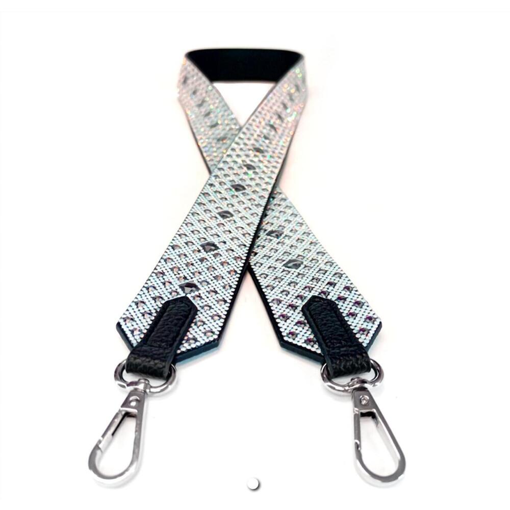 NEW JACQUELINE KENT women's mystic opal bandouliere purse strap in royal ice
